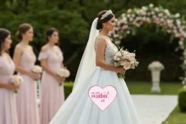 Krása bílých šatů na svatbu